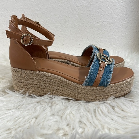 SAM AND LIBBY Women's Colbie Wedge Sandal Size 7 NEW - Picture 5 of 16